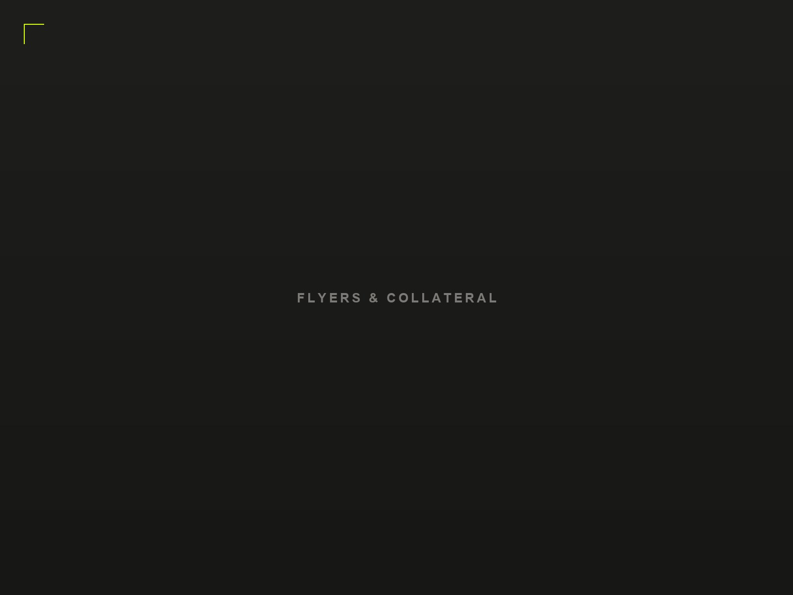 Flyers & Collateral